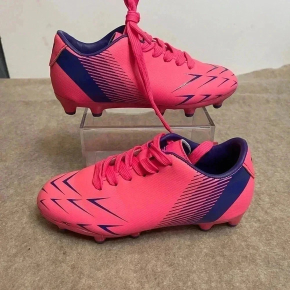 Vizari Ranger Hot Pink and Purple Girls Soccer Cleats size 12C - Picture 13 of 13